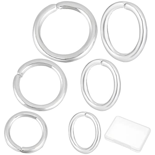Beebeecraft 300 Stück 3 Größen Silber Biegeringe 925 versilbert offene Biegeringe für Schmuckherstellung Halskette Schlüsselanhänger Verbinder Beebeecraft 300 Stück 3 Größen Silber Biegeringe 925 versilbert offene Biegeringe für Schmuckherstellung Halskette Schlüsselanhänger Verbinder von Beebeecraft