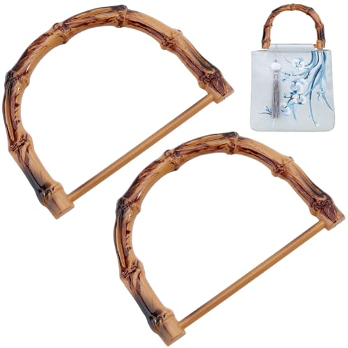 Beebeecraft 4 Stück Handtaschengriffe Aus Bambus Für Damen 12.5x10cm D Förmiger Taschengriffring Aus Holz Ersatz Für Handgefertigte Sommer Strandtaschen Strohtaschenherstellung Beebeecraft 4 Stück Handtaschengriffe Aus Bambus Für Damen 12.5x10cm D Förmiger Taschengriffring Aus Holz Ersatz Für Handgefertigte Sommer Strandtaschen Strohtaschenherstellung von Beebeecraft