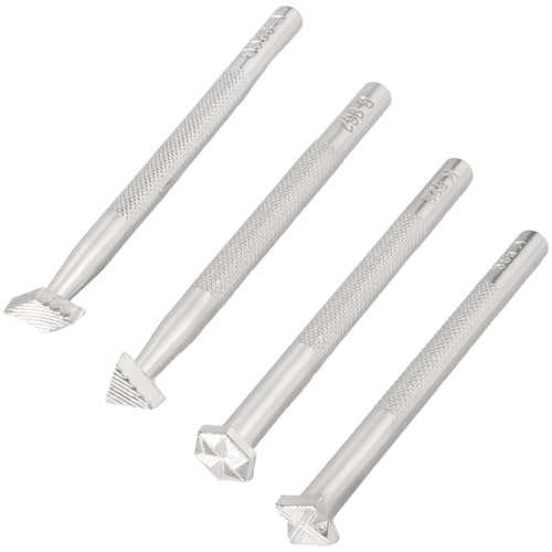 Beebeecraft 4 x sechseckige Lederstempel, Lederhandwerk, Stempel, Legierung, Silber, Dreieck, Raute, quadratisch, Metall, professionelle Prägearbeiten, Schnitzwerkzeuge, Kits für Heimwerker Beebeecraft 4 x sechseckige Lederstempel, Lederhandwerk, Stempel, Legierung, Silber, Dreieck, Raute, quadratisch, Metall, professionelle Prägearbeiten, Schnitzwerkzeuge, Kits für Heimwerker von Beebeecraft