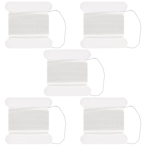Beebeecraft 5 Stück 2 m X 0.7mm Seidenfaden Reine Seidenperlenschnur Mit Karte Natürliches Reinweißes Auffädeln von Gedrehten Perlenschnüren Zum Herstellen von Schmuck Auffädeln Weben Knüpfen Zubehör Beebeecraft 5 Stück 2 m X 0.7mm Seidenfaden Reine Seidenperlenschnur Mit Karte Natürliches Reinweißes Auffädeln von Gedrehten Perlenschnüren Zum Herstellen von Schmuck Auffädeln Weben Knüpfen Zubehör von Beebeecraft