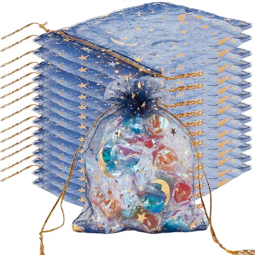 Beebeecraft 50 Organzabeutel Mit Goldener Prägung Sternen In Marineblau Netzbeutel Mit Kordelzug Rechteckig Aufbewahrungsbeutel Für Süßigkeiten Und Geschenke Für Weihnachten Hochzeit Party Beebeecraft 50 Organzabeutel Mit Goldener Prägung Sternen In Marineblau Netzbeutel Mit Kordelzug Rechteckig Aufbewahrungsbeutel Für Süßigkeiten Und Geschenke Für Weihnachten Hochzeit Party von Beebeecraft