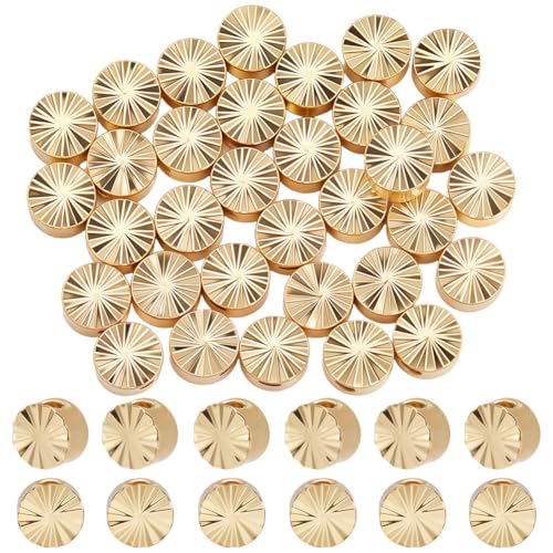 Beebeecraft 50 Stück 18 Karat Vergoldete Münzperlen Runde Abstandsperlen 5x3mm Winzige Münzscheiben Lose Perlen Für Armband Halskette Schmuckherstellung Loch: 1.6mm Beebeecraft 50 Stück 18 Karat Vergoldete Münzperlen Runde Abstandsperlen 5x3mm Winzige Münzscheiben Lose Perlen Für Armband Halskette Schmuckherstellung Loch: 1.6mm von Beebeecraft