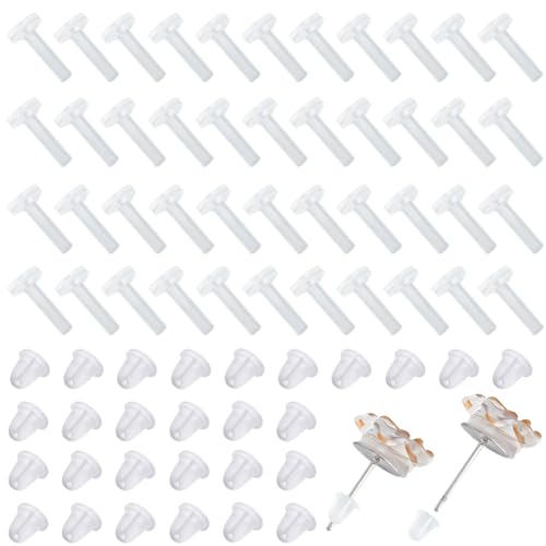 Beebeecraft 50 Stück Ohrringhülsen Und 50 Stück Ohrmuttern Und 50 Stück Silikon Piercingscheiben Zum Einstechen von Bump Stabilisator Schutzabdeckungen. Beebeecraft 50 Stück Ohrringhülsen Und 50 Stück Ohrmuttern Und 50 Stück Silikon Piercingscheiben Zum Einstechen von Bump Stabilisator Schutzabdeckungen. von Beebeecraft