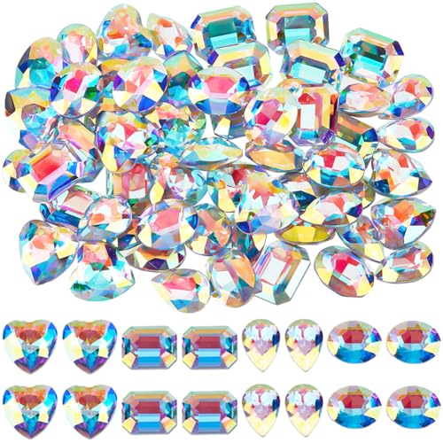 Beebeecraft 56 Stück 4 Formen Kristall ab Strasssteine Herz Tropfen Oval Rechteck Spitze Rückseite Glas Edelsteine Diamant Zum Basteln von Schmuck Beebeecraft 56 Stück 4 Formen Kristall ab Strasssteine Herz Tropfen Oval Rechteck Spitze Rückseite Glas Edelsteine Diamant Zum Basteln von Schmuck von Beebeecraft
