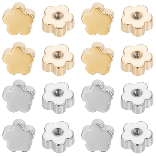 Beebeecraft 60 Stück Ohrstecker Verschlüsse In 2 Farben Für 20G Gewindestifte 18K Vergoldeter Edelstahl Flache Sichere Ohrstecker Verschlüsse Mit Blumenmuster Für Diamant Ohrstecker Beebeecraft 60 Stück Ohrstecker Verschlüsse In 2 Farben Für 20G Gewindestifte 18K Vergoldeter Edelstahl Flache Sichere Ohrstecker Verschlüsse Mit Blumenmuster Für Diamant Ohrstecker von Beebeecraft
