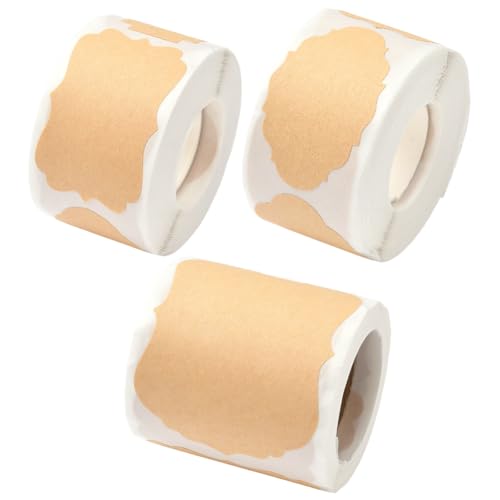 Beebeecraft 600 Stück 3 Stile e Kraft Aufkleber Etiketten Papier Selbstklebend Beschreibbar Blanko Handgefertigt Geschenkverpackungsanhänger Dekorationsetikett Für Flaschen Mit Ätherischen Ölen Beebeecraft 600 Stück 3 Stile e Kraft Aufkleber Etiketten Papier Selbstklebend Beschreibbar Blanko Handgefertigt Geschenkverpackungsanhänger Dekorationsetikett Für Flaschen Mit Ätherischen Ölen von Beebeecraft