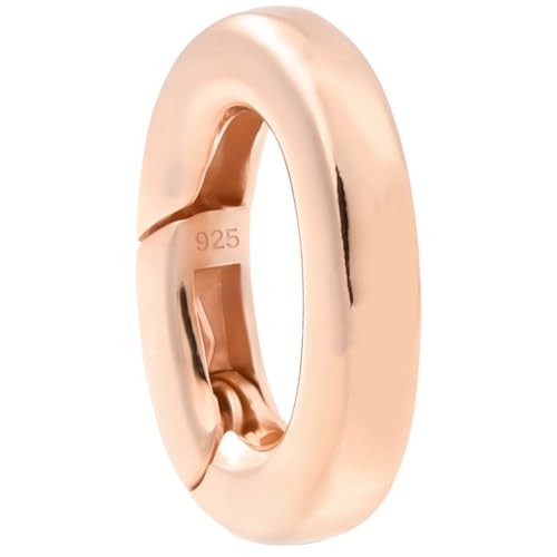 Beebeecraft 925 Spring Gate Ring Aus Sterlingsilber Ovaler Federverschluss Roségold Halskettenvergrößerer Verkürzungsverschluss Mit Kunststoffbox Für Die Herstellung von Armbändern Fußkettchen Beebeecraft 925 Spring Gate Ring Aus Sterlingsilber Ovaler Federverschluss Roségold Halskettenvergrößerer Verkürzungsverschluss Mit Kunststoffbox Für Die Herstellung von Armbändern Fußkettchen von Beebeecraft