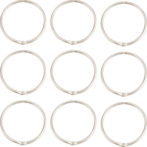 Beebeecraft Binderinge, Edelstahl, beschichtet, 5,1 cm, für lose Blätter, Metall-Clips für Karteikarten, Zuhause, Schule, Büro, 30 Stück Beebeecraft Binderinge, Edelstahl, beschichtet, 5,1 cm, für lose Blätter, Metall-Clips für Karteikarten, Zuhause, Schule, Büro, 30 Stück von Beebeecraft