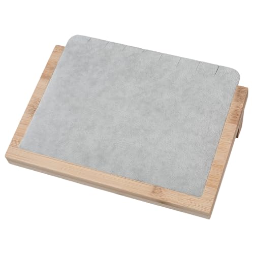 Beebeecraft Halsketten Anhänger Displayständer Aus Holz Mit Samtmatte Schräges Schmuck Display Requisiten Tablett Für Die Handwerksausstellung von Beebeecraft
