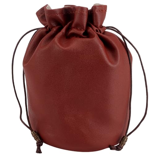Beebeecraft Münzbeutel Aus PU Leder Mittelalterlicher Kordelzugbeutel Geldbörse Vintage Mittelalter Tragbar Renaissance Würfelbeutel Für Cosplay LARP Reenactment Kleingeldhalter Organizer Herren Und Beebeecraft Münzbeutel Aus PU Leder Mittelalterlicher Kordelzugbeutel Geldbörse Vintage Mittelalter Tragbar Renaissance Würfelbeutel Für Cosplay LARP Reenactment Kleingeldhalter Organizer Herren Und von Beebeecraft
