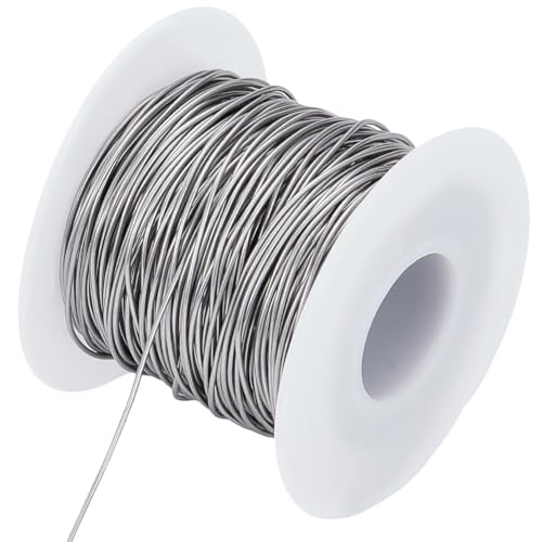 Beebeecraft Runder Basteldraht, 304 Edelstahl, weicher Schmuckdraht für Schmuckherstellung, Drahtwickeln, Modellieren, Blumen, Bastelarbeiten, 40 m Beebeecraft Runder Basteldraht, 304 Edelstahl, weicher Schmuckdraht für Schmuckherstellung, Drahtwickeln, Modellieren, Blumen, Bastelarbeiten, 40 m von Beebeecraft