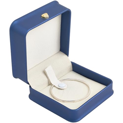 Beebeecraft Schmuckschatulle aus PU-Leder, für Armband, Armreif, dunkelblau, quadratisch, mit Harzkrone, für Geschenk, Hochzeit, Verlobung, Antrag, Geburtstag Beebeecraft Schmuckschatulle aus PU-Leder, für Armband, Armreif, dunkelblau, quadratisch, mit Harzkrone, für Geschenk, Hochzeit, Verlobung, Antrag, Geburtstag von Beebeecraft