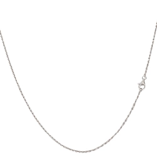 Beebeecraft Seilkette 925 Sterlingsilber 1.5mm Gedrehte Kette Halskette Mit Karabinerverschluss 60cm Dünn Geflochten Diamantschliff Für Damen Und Herren Beebeecraft Seilkette 925 Sterlingsilber 1.5mm Gedrehte Kette Halskette Mit Karabinerverschluss 60cm Dünn Geflochten Diamantschliff Für Damen Und Herren von Beebeecraft
