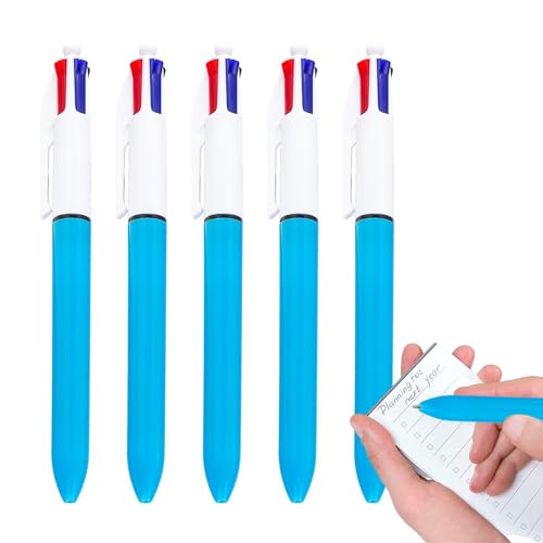 Beedozo Druckkugelschreiber, Kugelschreiber – 4 in 1 farbiger Tintenroller | Niedliche Roller-Kugelschreiber mit feiner Spitze, 5 Journal-Stifte für Farbcodierung, Journalisierung Beedozo Druckkugelschreiber, Kugelschreiber – 4 in 1 farbiger Tintenroller | Niedliche Roller-Kugelschreiber mit feiner Spitze, 5 Journal-Stifte für Farbcodierung, Journalisierung von Beedozo