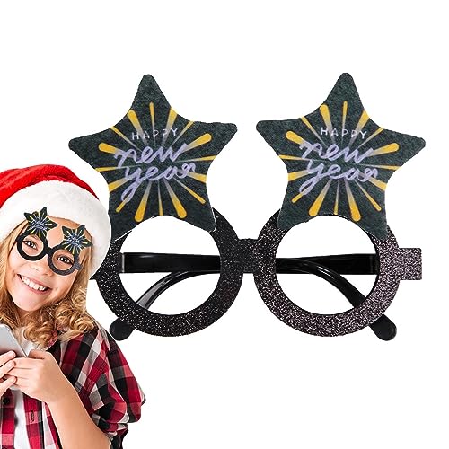 Beedozo Frohes Neues Jahr Brille Silvester Brille Spaß Partybrille Foto Requisite Neujahr Brillen Rahmen Frohe Neues Jahr-Party-Brille Für Happy New Year Brillen Party Dekoration von Beedozo