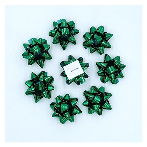 Partydekoration Konfetti, 100 Stück 2,5 cm Mini-Konfetti-Geschenkpapierschleifen, selbstklebende Geschenkpapierschleifen, Hochzeitsgeschenke (Color : Green) von Beegie