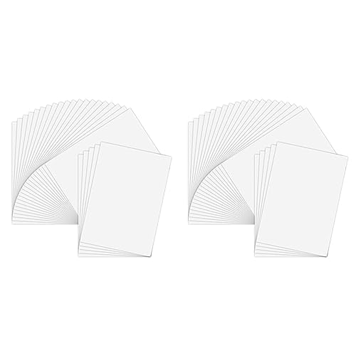 50 Blatt Bedruckbares Vinyl Aufkleber Papier Selbstklebendes Wasserdichtes Matt Weißes Druck Papier Blatt für Den Tintenstrahldrucker von Beelooom