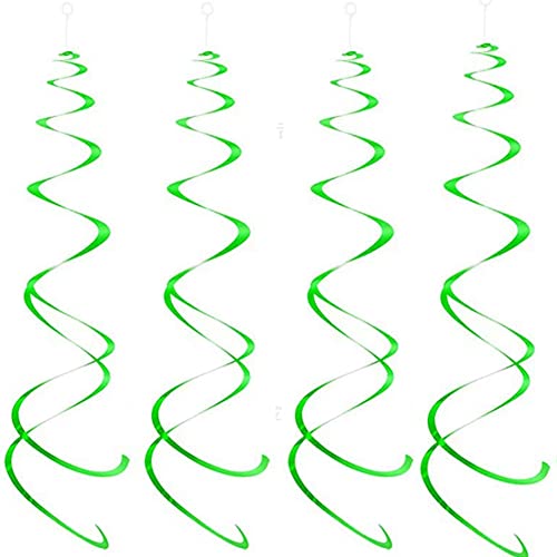 Beelooom Party-Deckendekorationen Partydekoration Geburtstagsdekoration PVC-Spiralanhänger (Grün) von Beelooom