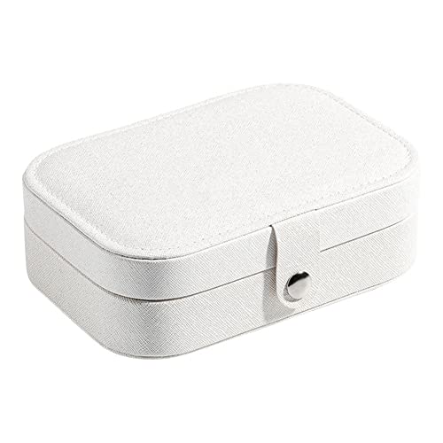 Tragbare Schmuckschatulle, Schmuck-Organizer, -Schmuckkästchen, Knopf, Leder, Reißverschluss, Juweliere B Tragbare Schmuckschatulle, Schmuck-Organizer, -Schmuckkästchen, Knopf, Leder, Reißverschluss, Juweliere B von Beelooom