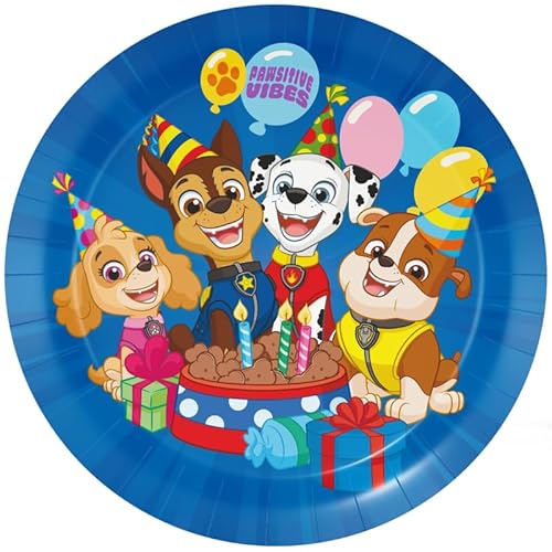BeenSmile, Pappteller Paw Patrol, 8 Einwegteller 23 cm für Kindergeburtstag, robuste Partyteller mit Design für Kuchen und Snacks, Paw Patrol Geburtstag Deko, ideal für Motto-Partys BeenSmile, Pappteller Paw Patrol, 8 Einwegteller 23 cm für Kindergeburtstag, robuste Partyteller mit Design für Kuchen und Snacks, Paw Patrol Geburtstag Deko, ideal für Motto-Partys von BeenSmile