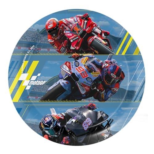 BeenSmile, MOTO GP 8 Teller 18 cm, Einwegteller für Kindergeburtstage, Artikel zur Dekoration von Themenpartys BeenSmile, MOTO GP 8 Teller 18 cm, Einwegteller für Kindergeburtstage, Artikel zur Dekoration von Themenpartys von BeenSmile