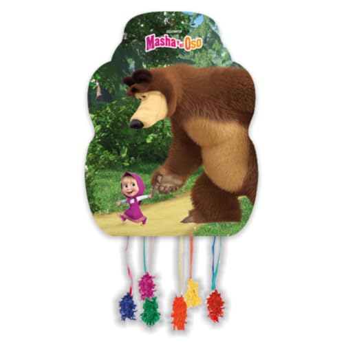 BeenSmile, Masha und der Bär Geburtstag, Geburtstagsdekoration, 1 Geburtstag Deko, Pinata, Girlande, Wimpel, Mottoparty Masha und der Bär, Machen Sie Ihre Party unvergesslich! (Pinata (M)) von BeenSmile