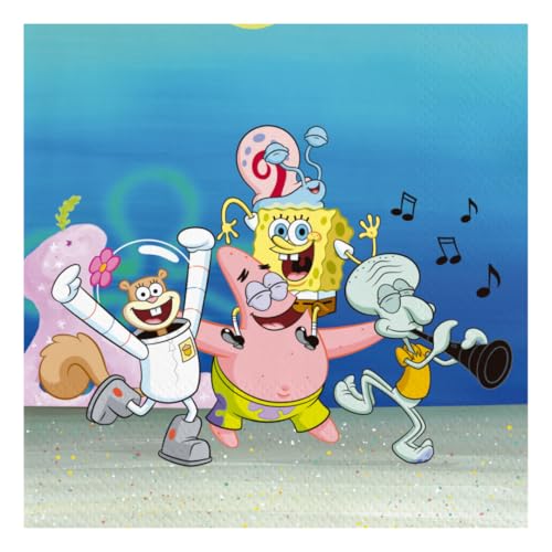 BeenSmile, SPONGEBOB 33 CM Servietten, Papierservietten, Partyzubehör, Partys, Feiern und Kindergeburtstage, 20 Stück 33 CM BeenSmile, SPONGEBOB 33 CM Servietten, Papierservietten, Partyzubehör, Partys, Feiern und Kindergeburtstage, 20 Stück 33 CM von BeenSmile