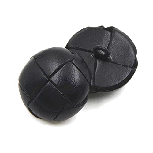 5 Stück Lederknöpfe 15/18/20/23/26mm Schwarz Brauner Lederknopf für Nähzubehör für Mäntel und Jacken, Schwarz, 20mm 5 Stück Lederknöpfe 15/18/20/23/26mm Schwarz Brauner Lederknopf für Nähzubehör für Mäntel und Jacken, Schwarz, 20mm von BeerMmay