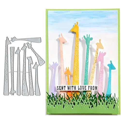 8 Stück/Set Tier-Giraffenrahmen, Metall-Stanzformen, Tierrahmen, Schablonen, Kartenpapier, Basteln, Vorlage, Stanzformen, Album, Prägepapier-Stanzformen für Kartenherstellung, Scrapbooking 8 Stück/Set Tier-Giraffenrahmen, Metall-Stanzformen, Tierrahmen, Schablonen, Kartenpapier, Basteln, Vorlage, Stanzformen, Album, Prägepapier-Stanzformen für Kartenherstellung, Scrapbooking von BeetirryHu