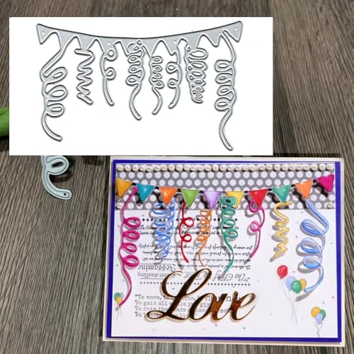 Celebration Ribbon Metall-Stanzformen, Feier-Band, Rahmen, Stanzformen, Schablonen, Kartenpapier, Basteln, Vorlage, Stanzformen, Album, Prägepapier, Stanzformen für Kartenherstellung, Scrapbooking Celebration Ribbon Metall-Stanzformen, Feier-Band, Rahmen, Stanzformen, Schablonen, Kartenpapier, Basteln, Vorlage, Stanzformen, Album, Prägepapier, Stanzformen für Kartenherstellung, Scrapbooking von BeetirryHu