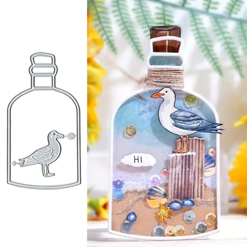 Metall-Stanzformen, Motiv: Rabe in einer Flasche, Vogelrahmen, Stanzschablonen, Schablonen, Kartenpapier, Basteln, Schablonen, Album, Prägepapier, Stanzformen für Kartenherstellung, Scrapbooking Metall-Stanzformen, Motiv: Rabe in einer Flasche, Vogelrahmen, Stanzschablonen, Schablonen, Kartenpapier, Basteln, Schablonen, Album, Prägepapier, Stanzformen für Kartenherstellung, Scrapbooking von BeetirryHu
