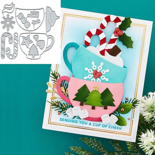 Metall-Stanzformen, Weihnachtsbecher, Schneeflocken-Becher, Rahmen, Stanzschablonen, Schablonen, Papierbasteln, DIY, Schablonen, Album, Prägepapier, Stanzformen für Kartenherstellung, Scrapbooking, 2 Metall-Stanzformen, Weihnachtsbecher, Schneeflocken-Becher, Rahmen, Stanzschablonen, Schablonen, Papierbasteln, DIY, Schablonen, Album, Prägepapier, Stanzformen für Kartenherstellung, Scrapbooking, 2 von BeetirryHu