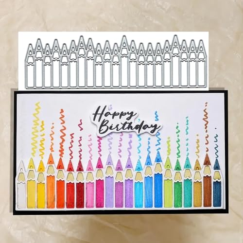 Metall-Stanzformen mit Aufschrift "Happy Birthday", Kerzenrahmen, Schablonen, Kartenpapier, Basteln, Schablonen, Schablonen, Album, Prägepapier, Stanzformen für Kartenherstellung, Scrapbooking Metall-Stanzformen mit Aufschrift "Happy Birthday", Kerzenrahmen, Schablonen, Kartenpapier, Basteln, Schablonen, Schablonen, Album, Prägepapier, Stanzformen für Kartenherstellung, Scrapbooking von BeetirryHu