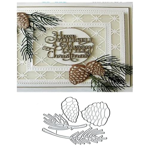 Weihnachts-Tannenzapfen, Metall-Stanzformen, Weihnachts-Tannenzapfen, Stanzformen, Stanzschablonen, Kartenpapier, Bastelarbeiten, Schablonen, Metall-Stanzformen, Album, Prägepapier-Stanzformen für Weihnachts-Tannenzapfen, Metall-Stanzformen, Weihnachts-Tannenzapfen, Stanzformen, Stanzschablonen, Kartenpapier, Bastelarbeiten, Schablonen, Metall-Stanzformen, Album, Prägepapier-Stanzformen für von BeetirryHu