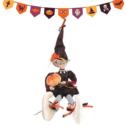 Befeixue Halloween Puppen, Süßes Mädchen Mit Figur, Bewegliche Festtagsdekoration Für Zuhause Flur Party von Befeixue