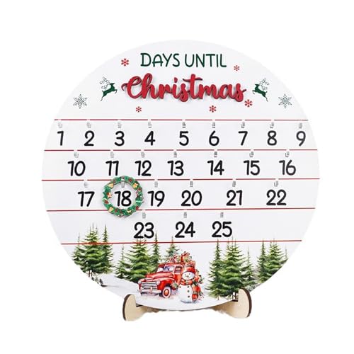 Weihnachtsdekoration, Adventskalender, Holz-Adventskranz, Tischaufsteller für Zuhause, 2025 Tag bis Weihnachten, Heimdekoration, Weihnachtsdekoration, Willkommensschild, christliches Urlaubsgeschenk Weihnachtsdekoration, Adventskalender, Holz-Adventskranz, Tischaufsteller für Zuhause, 2025 Tag bis Weihnachten, Heimdekoration, Weihnachtsdekoration, Willkommensschild, christliches Urlaubsgeschenk von Befocus
