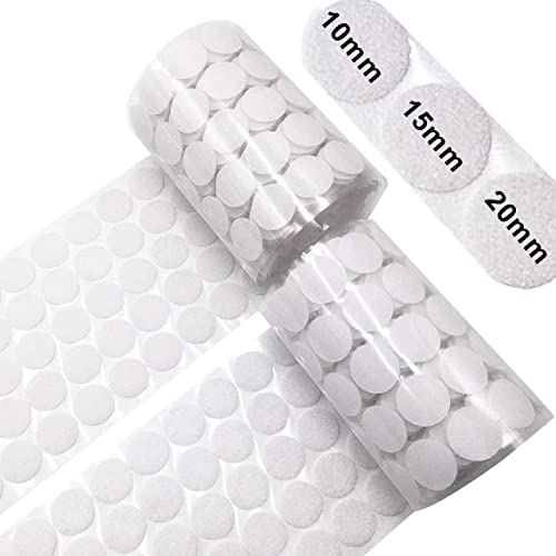 Klettpunkte Selbstklebend 10mm ,1080 Stück Self Adhesive Klett Klebe Punkte, Stark Klebend Klettband Klettbänder , Hook and Loop Dots Geeignet für Papier, Kunststoff, Glas, Kleidungsstücke (Weiß) Klettpunkte Selbstklebend 10mm ,1080 Stück Self Adhesive Klett Klebe Punkte, Stark Klebend Klettband Klettbänder , Hook and Loop Dots Geeignet für Papier, Kunststoff, Glas, Kleidungsstücke (Weiß) von Befol