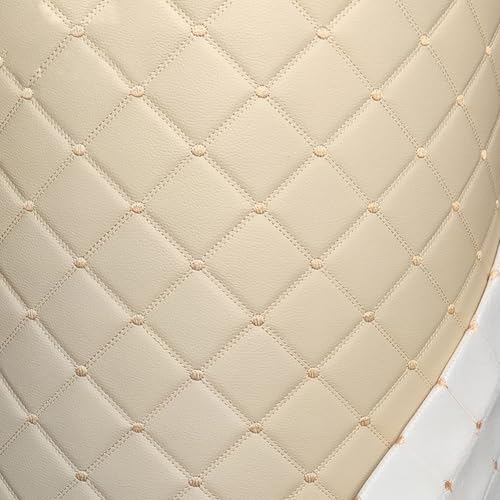 Befoore Gesteppter Vinylschaumstoff, Kunstleder, Polsterstoff, DIY-Bastel- und Nähmaterial for Sofas, Stühle, Autositze, Auto-Innenausstattung, Auto-Dachhimmel(White,1.55 * 5m) von Befoore