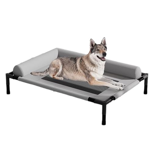 Befoore Kinderbett, erhöhtes Bett, atmungsaktive Hundehängematte aus Netzstoff, robust, tragbar, waschbar, kühlend, erhöhtes Haustierbett, erhöhtes Kinderbett for Katzen und Hunde(Grau,66 * 45cm30KG) Befoore Kinderbett, erhöhtes Bett, atmungsaktive Hundehängematte aus Netzstoff, robust, tragbar, waschbar, kühlend, erhöhtes Haustierbett, erhöhtes Kinderbett for Katzen und Hunde(Grau,66 * 45cm30KG) von Befoore