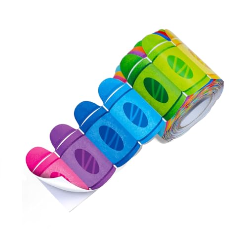 Begchy 1 Rolle mit 59 Füßen für Anzeigetafeln, selbstklebend, selbstklebend, gerollt, mit Bleistift-Motiv, für die Dekoration von Klassenzimmern und Schulklassen von Begchy