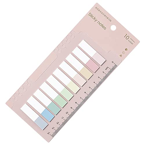 Begchy 200 Stück Farbige Seitenmarker, klebrige Tabs in 10 Farben, selbstklebende Haftnotizen, Flaggen zum Beschriften, wasserdicht, Stil 5 von Begchy