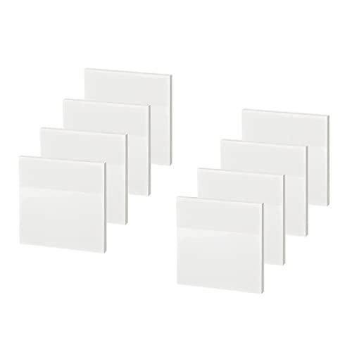 Begchy 400 Stück Haftnotizen, transparent, selbstklebend, wasserdicht, für Lesen, Büro, Schule (3 x 3 Zoll) von Begchy