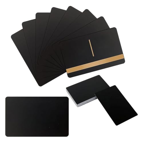 Begchy Blanko Karten zum Gravieren, CNC-Gravur, Herstellung, Visitenkarten aus Metall, vielseitig einsetzbar, DIY-Geschenkkarten, Schwarz von Begchy