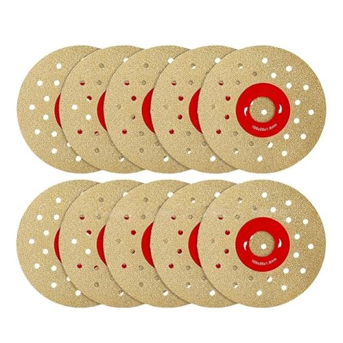 Begchy Diamant-Trennscheibe, 4 Zoll, für Winkelschleifer, Schleifscheibe für Fliesen, Keramik, Marmor, Porzellan, 10 Stück von Begchy