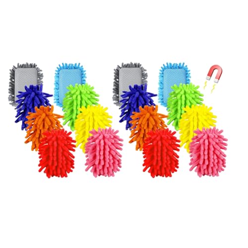 Begchy Magnetischer Radiergummi für Whiteboard, Schule, trocken abwischbar, waschbar, für Whiteboard, Kreide, Haus, 16 Stück von Begchy