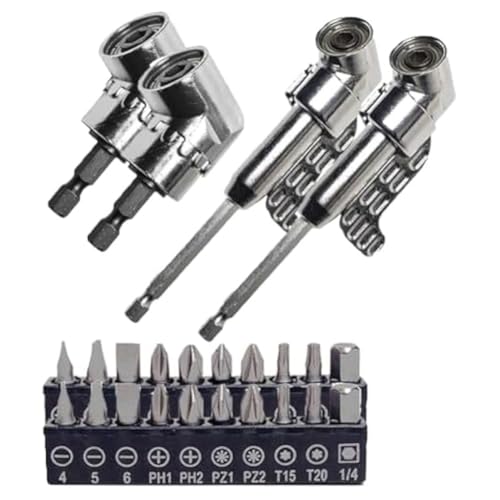 Begchy Nabe für Eckwerkzeuge, Multifunktions-Schraubendreher, Bend, 360 ° drehbar, 1/4 Zoll, 3/8 Zoll, 1/2 Zoll, Socket Adapter-Set von Begchy