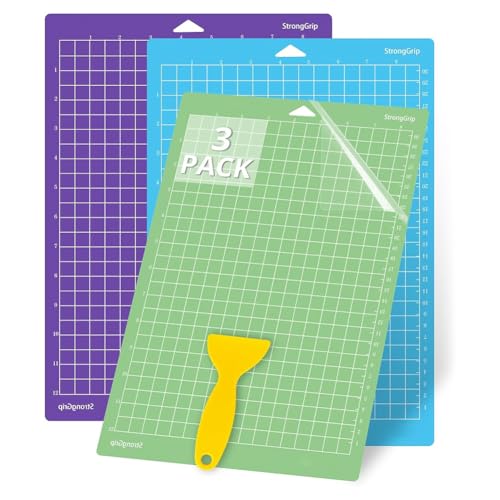 Begchy Schneidematten für Joy Xtra, 3 Stück, 21,6 x 30,5 cm, selbstklebende wiederverwendbare Schneidematten, Plotter-Pad Begchy Schneidematten für Joy Xtra, 3 Stück, 21,6 x 30,5 cm, selbstklebende wiederverwendbare Schneidematten, Plotter-Pad von Begchy