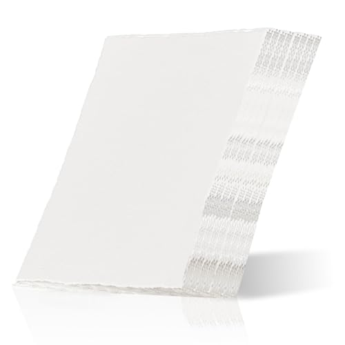 20 Blatt Büttenpapier 19 * 28cm,300GSM Dickes Aquarellpapier,Handgefertiges Blankopapier,Reispapier,Gemälde Papier für GrußKarten DIY, Einladungen,Briefe,Skizzieren,Gemälde 20 Blatt Büttenpapier 19 * 28cm,300GSM Dickes Aquarellpapier,Handgefertiges Blankopapier,Reispapier,Gemälde Papier für GrußKarten DIY, Einladungen,Briefe,Skizzieren,Gemälde von Begonia