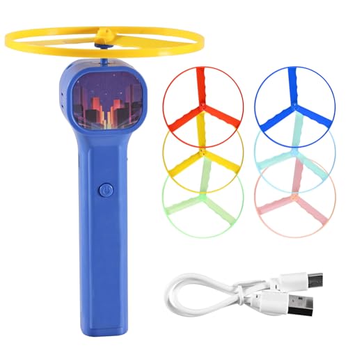 Mitgebsel Kindergeburtstag Propeller Leuchtspielzeug, 6Pcs Leuchtendes Fliegendes Spielzeug, LED Propeller Spielzeug Kinder, LED Leuchtspielzeug Partyartikel,Schleuder Party Mitgebsel Kindergeburtstag von Begonia