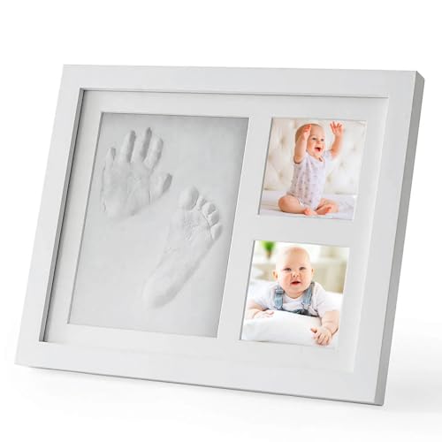 Baby Handabdruck und Fußabdruck Set: Baby Fussabdruck Set, Gipsabdruck Baby Hand und Fuß für Neugeborene, Handabdruck Baby Bilderrahmen Fußabdruck Baby Set Neugeborene, Baby Dusche Baby Abdruckset Baby Handabdruck und Fußabdruck Set: Baby Fussabdruck Set, Gipsabdruck Baby Hand und Fuß für Neugeborene, Handabdruck Baby Bilderrahmen Fußabdruck Baby Set Neugeborene, Baby Dusche Baby Abdruckset von Behogan